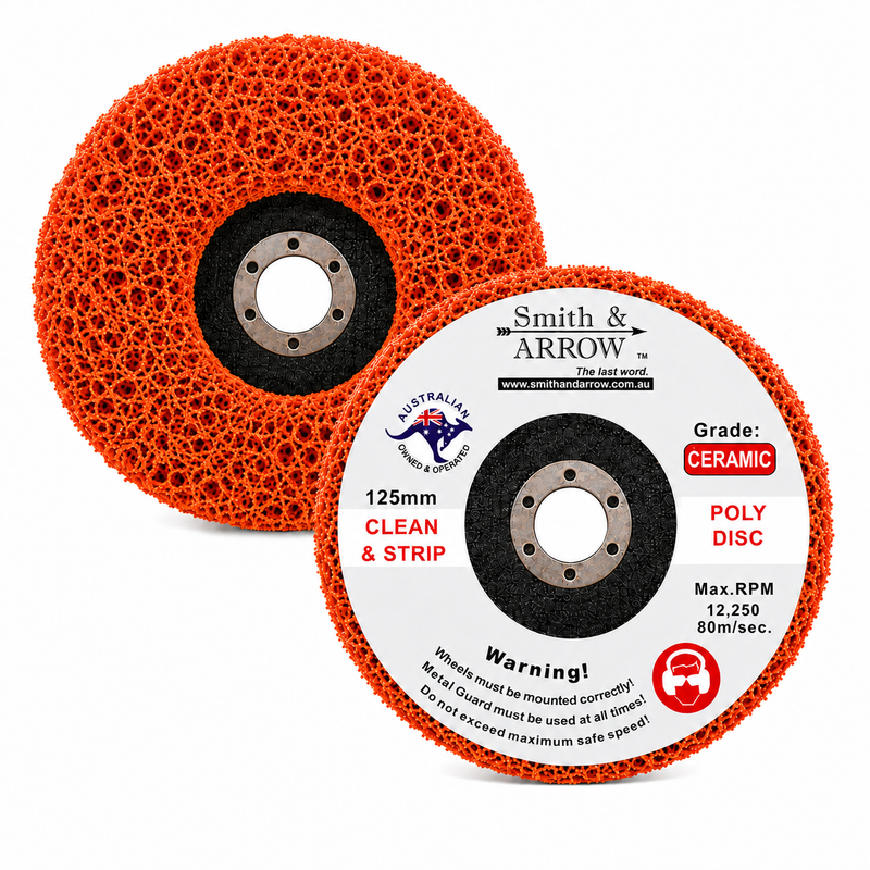5", 125mm - Ceramic Poly Strip Discs