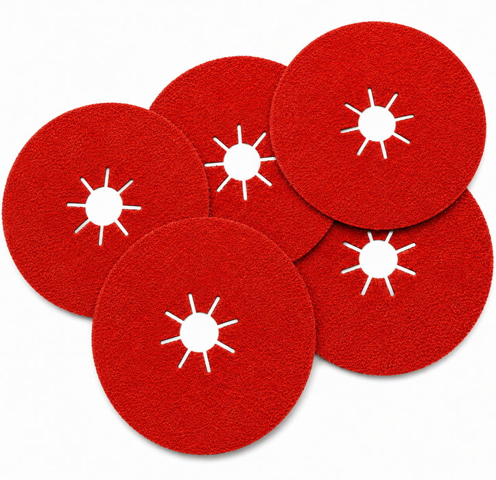 5", 125mm - Ceramic Fibre Sanding Discs
