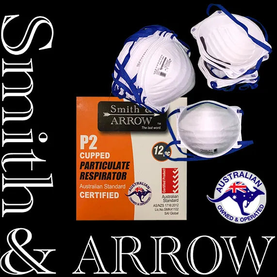 DISPOSABLE P2 FACE MASKS, UNVALVED, CUPPED