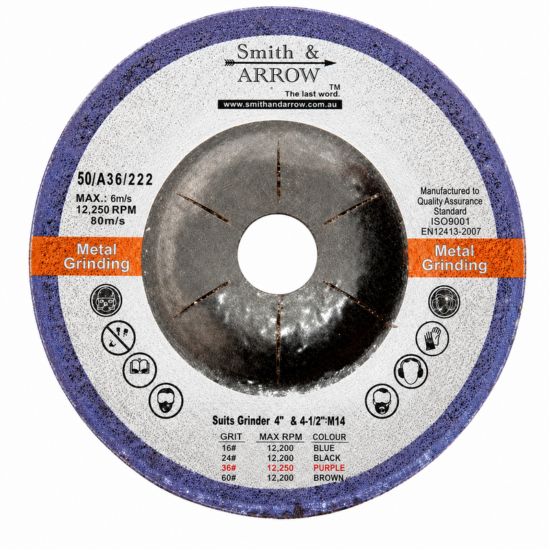 4", 100mm - Metal Grinding Discs