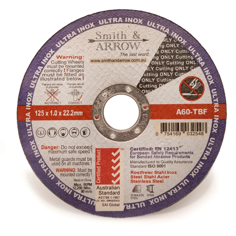 5", 125mm X 1.0mm - METAL CUTTING DISCS Box 25