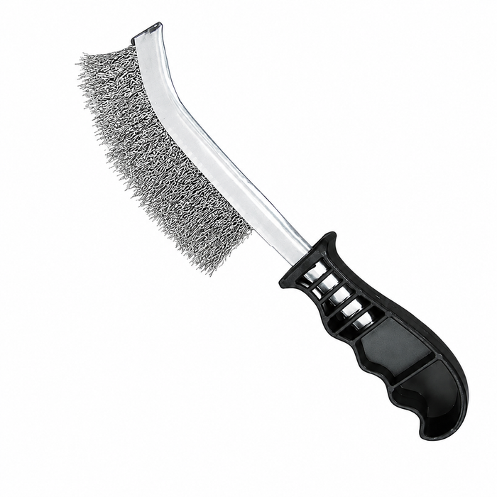 Stainless Steel Crimped Wire Brush for Welding / Metalwork x 10