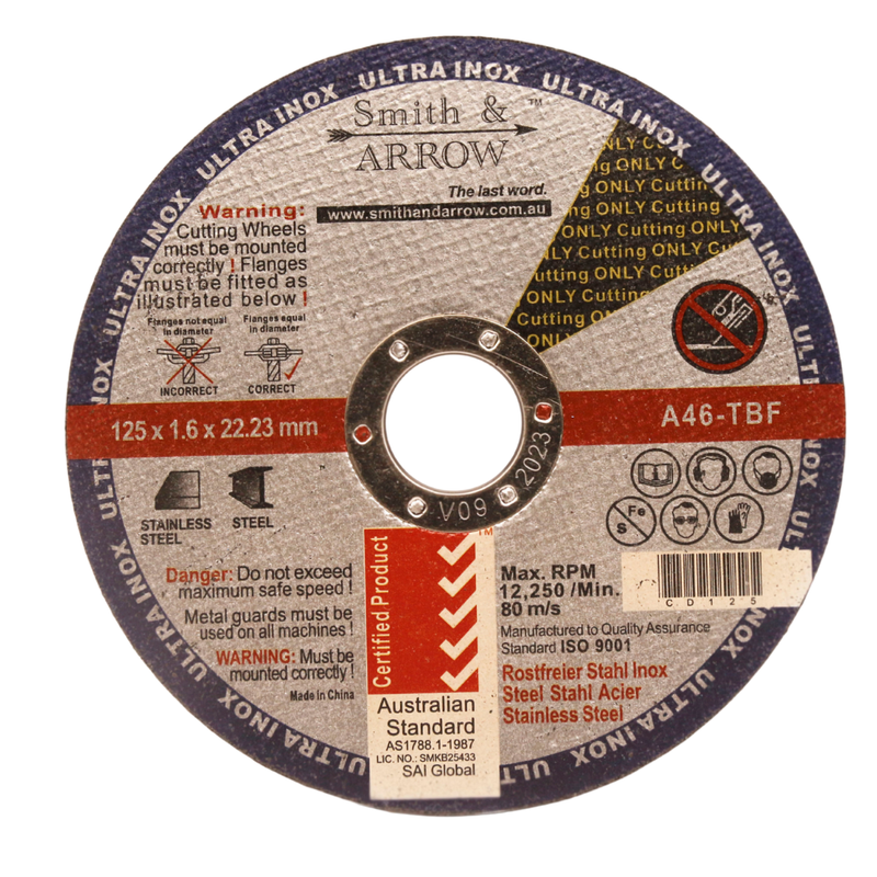 5", 125mm X 1.6mm - METAL CUTTING DISCS