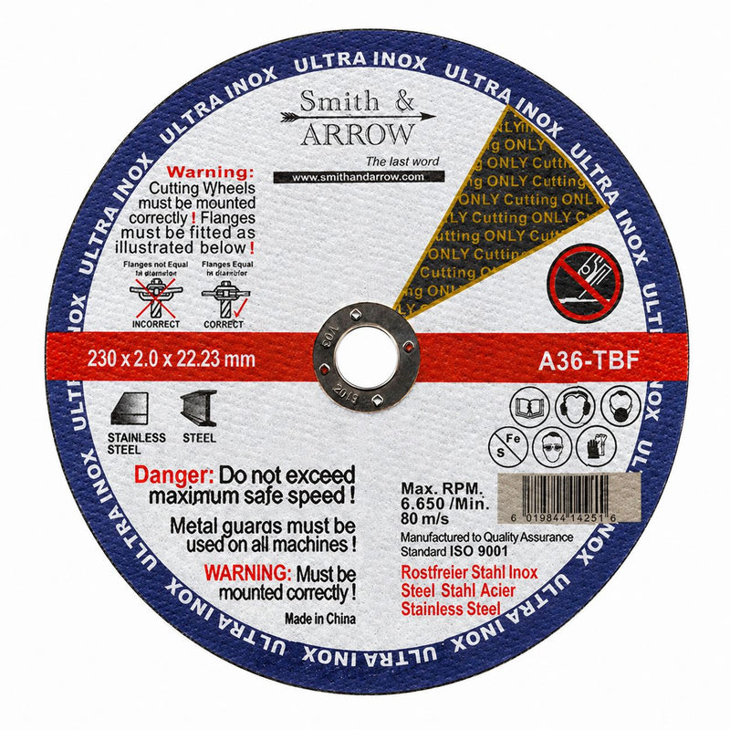9", 230mm X 2.0mm - METAL CUTTING DISCS