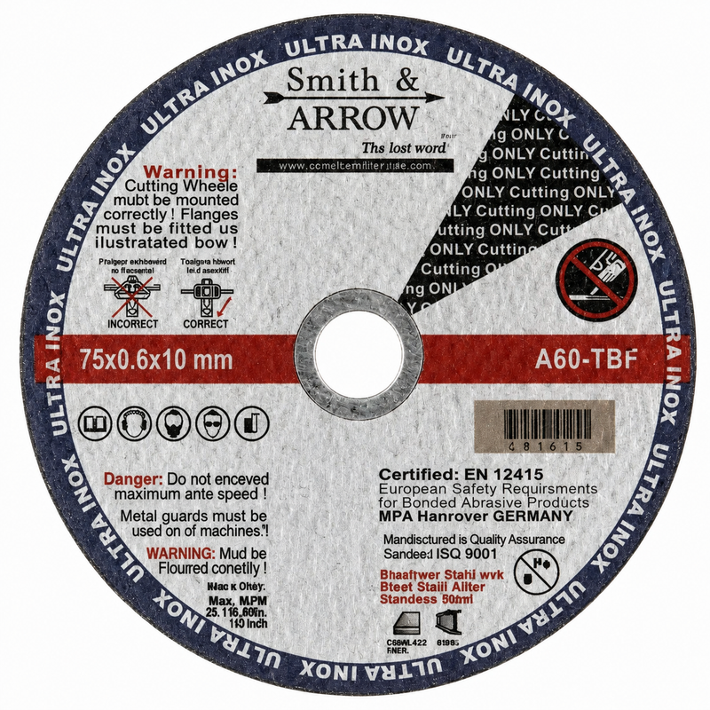 3", 75mm x 1.0mm x 6mm (Bore) - Metal Cutting Discs