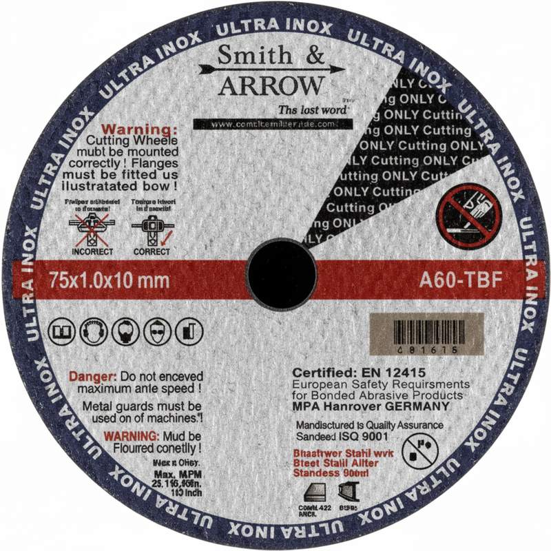 3", 75mm X 1.0mm - METAL CUTTING DISCS