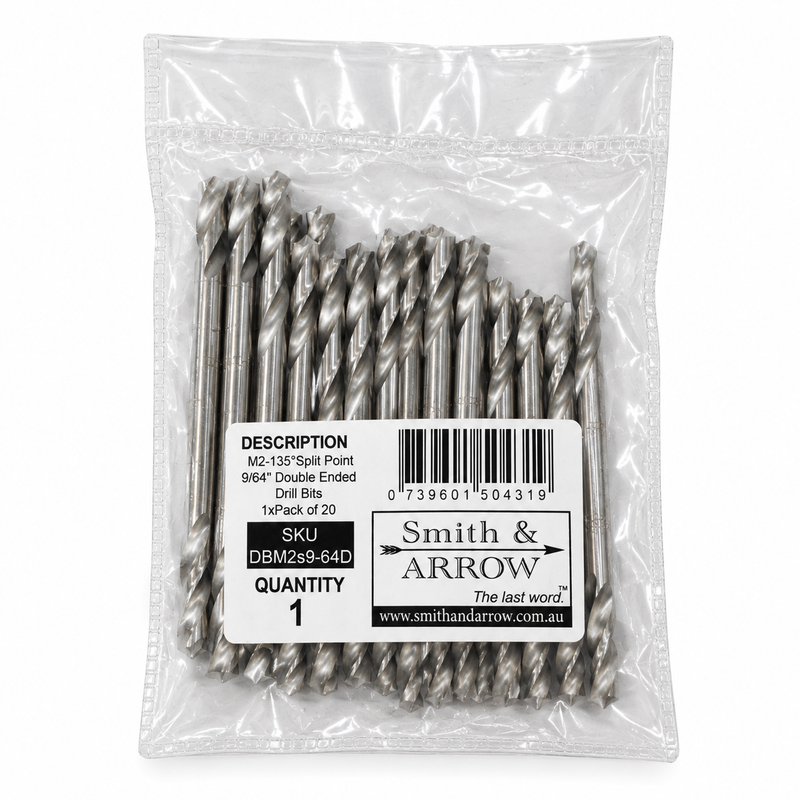 Rivet Double Ended Drill Bits M2 - 3.5mm 9/64"