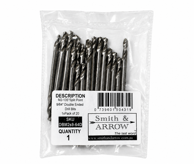 Rivet Double Ended Drill Bits M2 - 3.5mm 9/64"