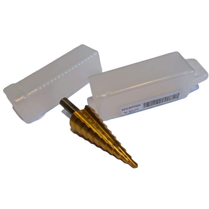 HSS Step Drill Bit Set M2 Metric, 4mm-22mm (10 Steps)