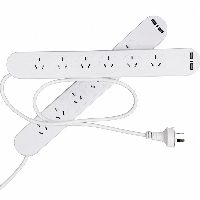 2 X 6 PLUG POWERPOINTS - 2 X USB PORTS