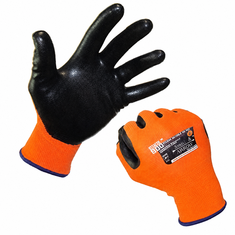 Hi Visibility Foam Nitrile Work Safety Gloves - 12 Pairs
