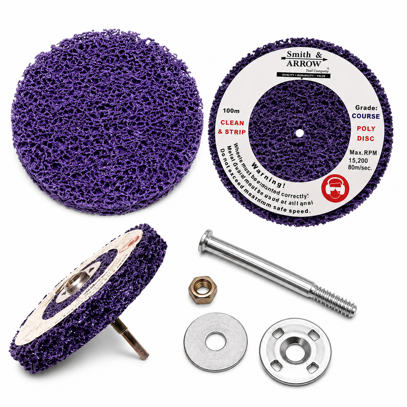 4", 100mm - Poly Strip Discs for Air Tool / Drill