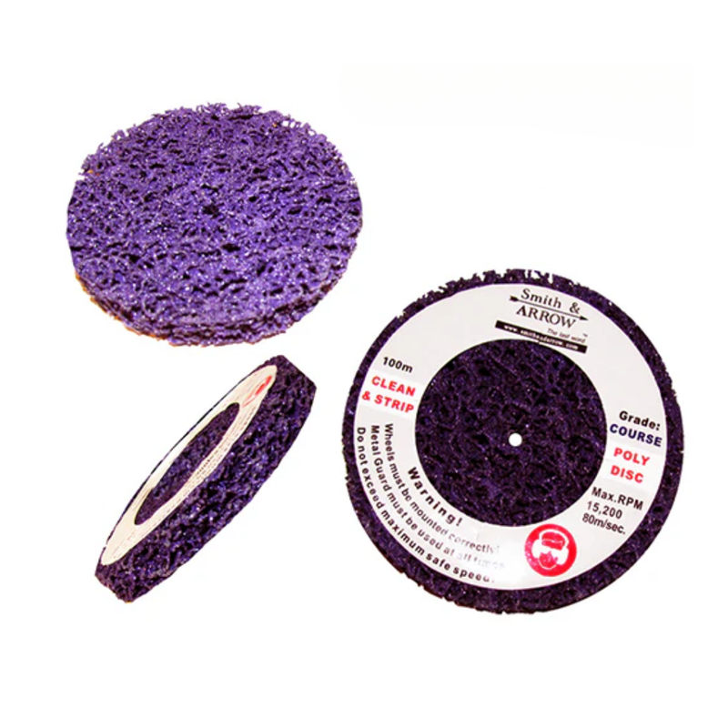 6" 150mm - COARSE STRIP DISCS FOR AIR TOOLS AND DRILLS