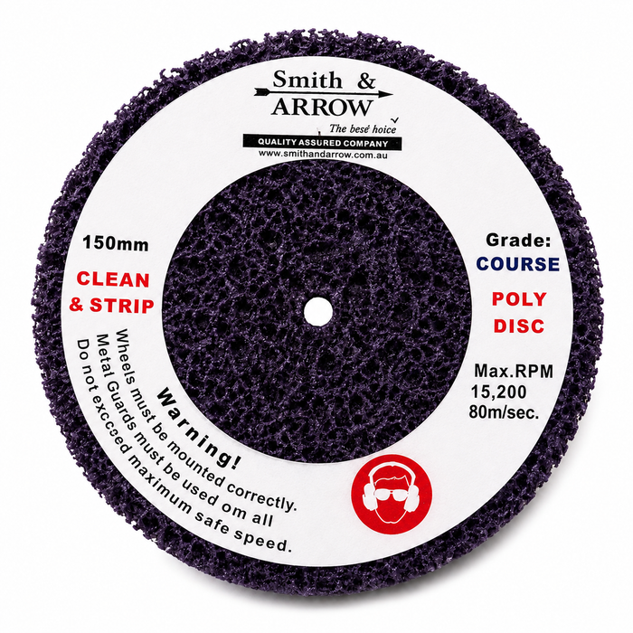 6", 150mm - Poly Strip Discs for Air Tool / Drill
