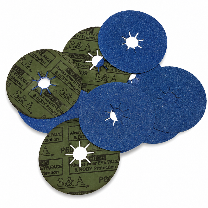4" 100MM - ZIRCONIA FIBRE SANDING DISCS