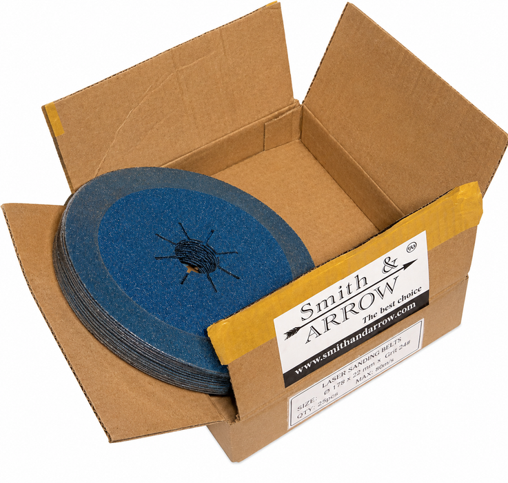 4", 100mm - Zirconia Fibre Sanding Discs