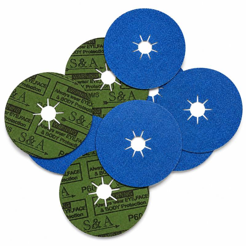 4.5" 115MM - ZIRCONIA FIBRE SANDING DISCS