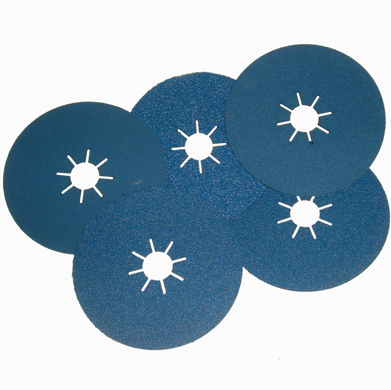 5" 125MM - ZIRCONIA FIBRE SANDING DISCS