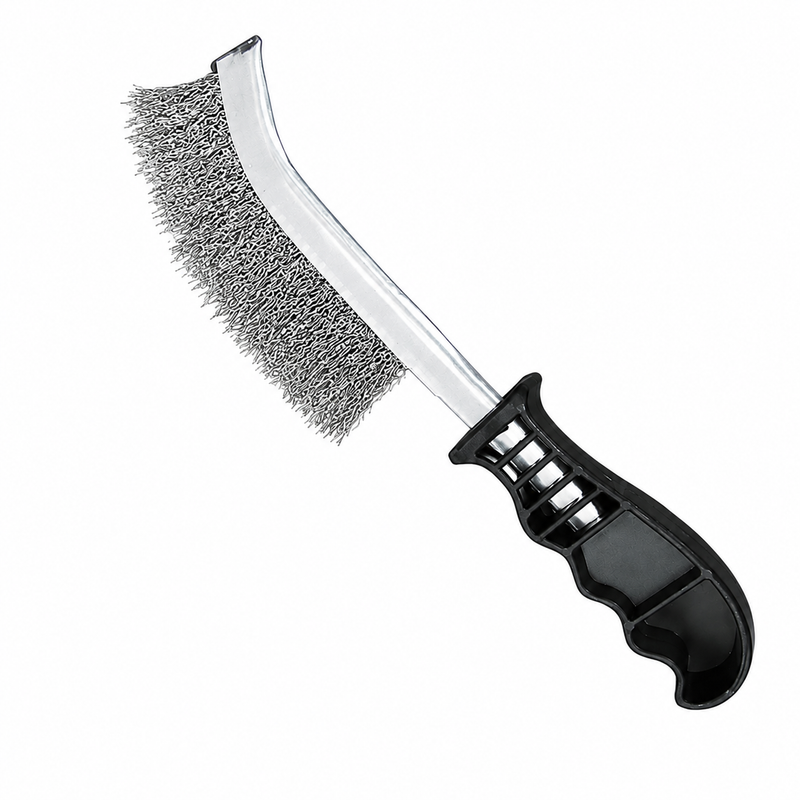 Stainless Steel Crimped Wire Brush for Welding / Metalwork x 10