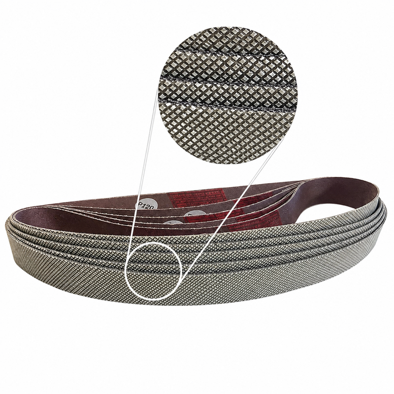 Trizact Linishing Belts, 72” x 2”, Pyramid Sanding Laser Cut - Box 2