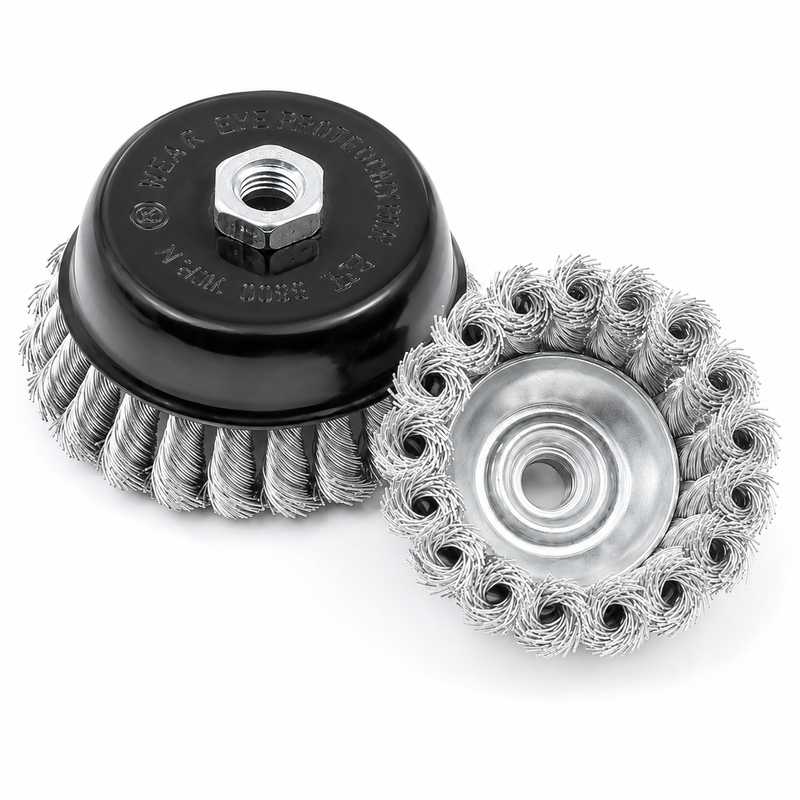 Twist Cup Brush for Angle Grinder - 65 / 75/ 100 / 125 / 150mm