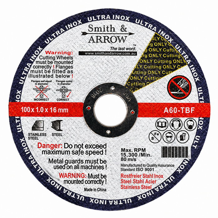 4", 100mm - Metal Cutting Discs