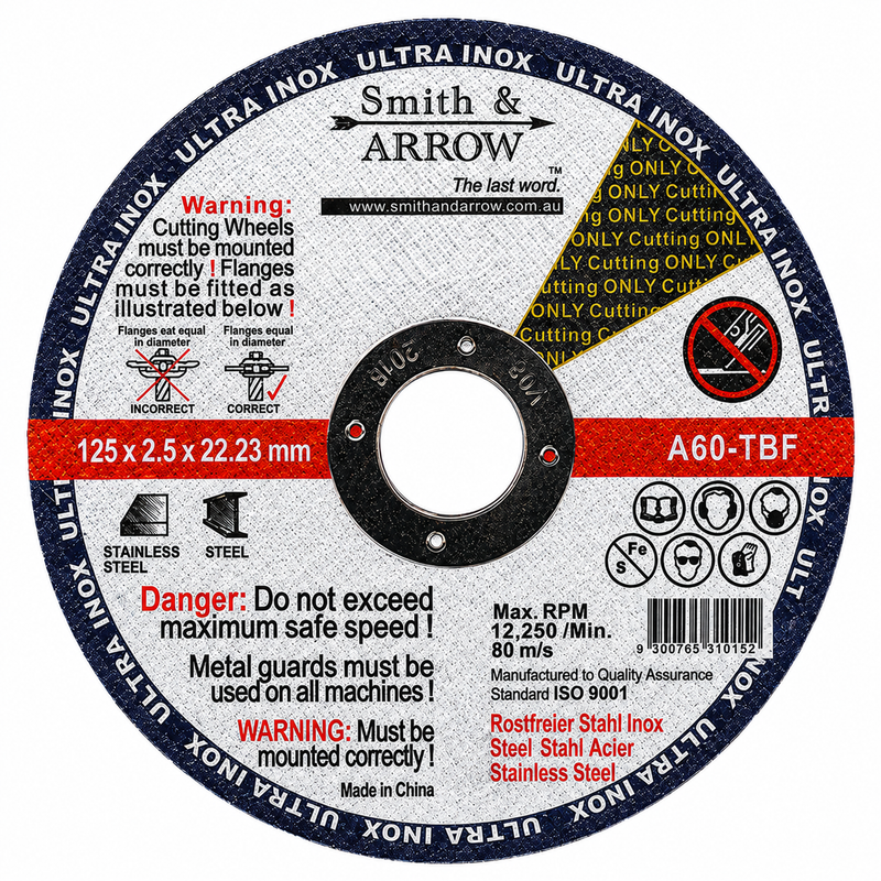 5", 125mm x 2.5mm - Metal Cutting Discs