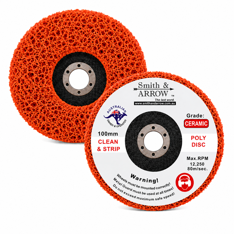 4", 100mm - Ceramic Poly Clean & Strip Discs