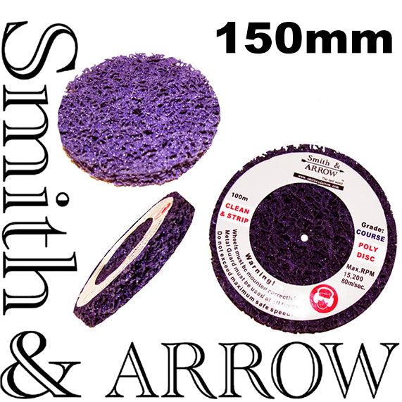 6" 150mm - COARSE STRIP DISCS FOR AIR TOOLS AND DRILLS