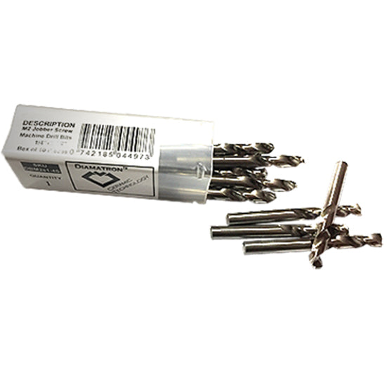 Screw Machine Stub Length Drill Bits - 1/4" x 2 1/2"