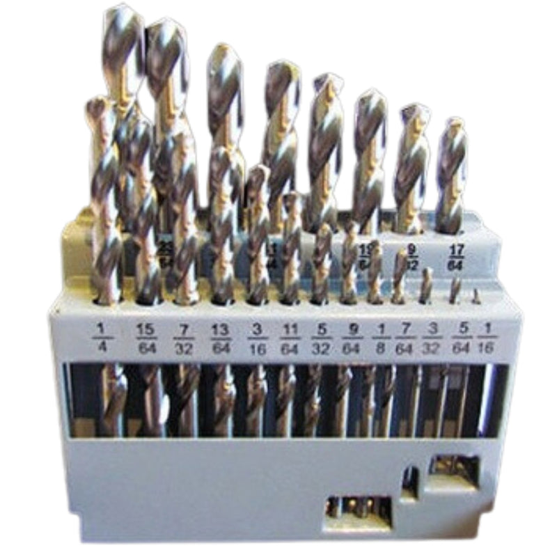 HSS Drill Bit Set M35 IMPERIAL 21Pieces: 1/16inch - 3/8inch