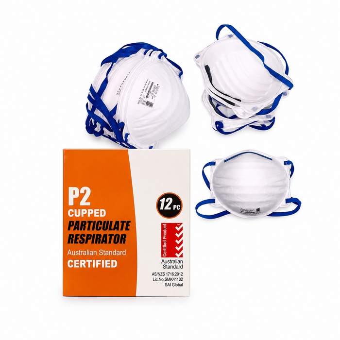 P2 Cupped Face Masks, Unvalved