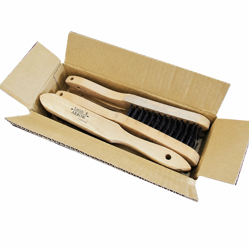 Carbon Steel Wire Brushes, 4 Row - Box 10
