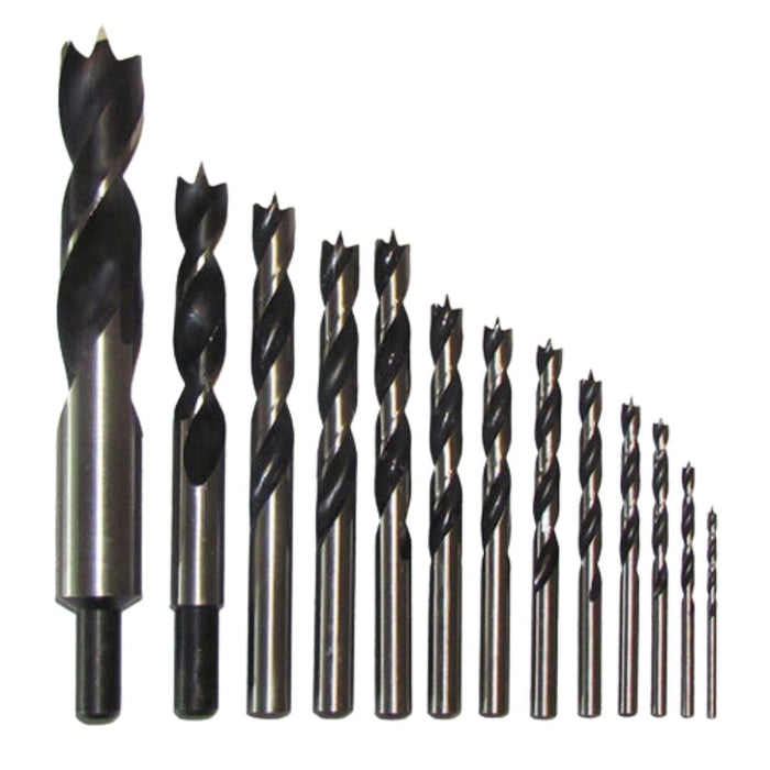 7 Piece Bradpoint Woodworking Drill Bit Set - 4mm to 12mm